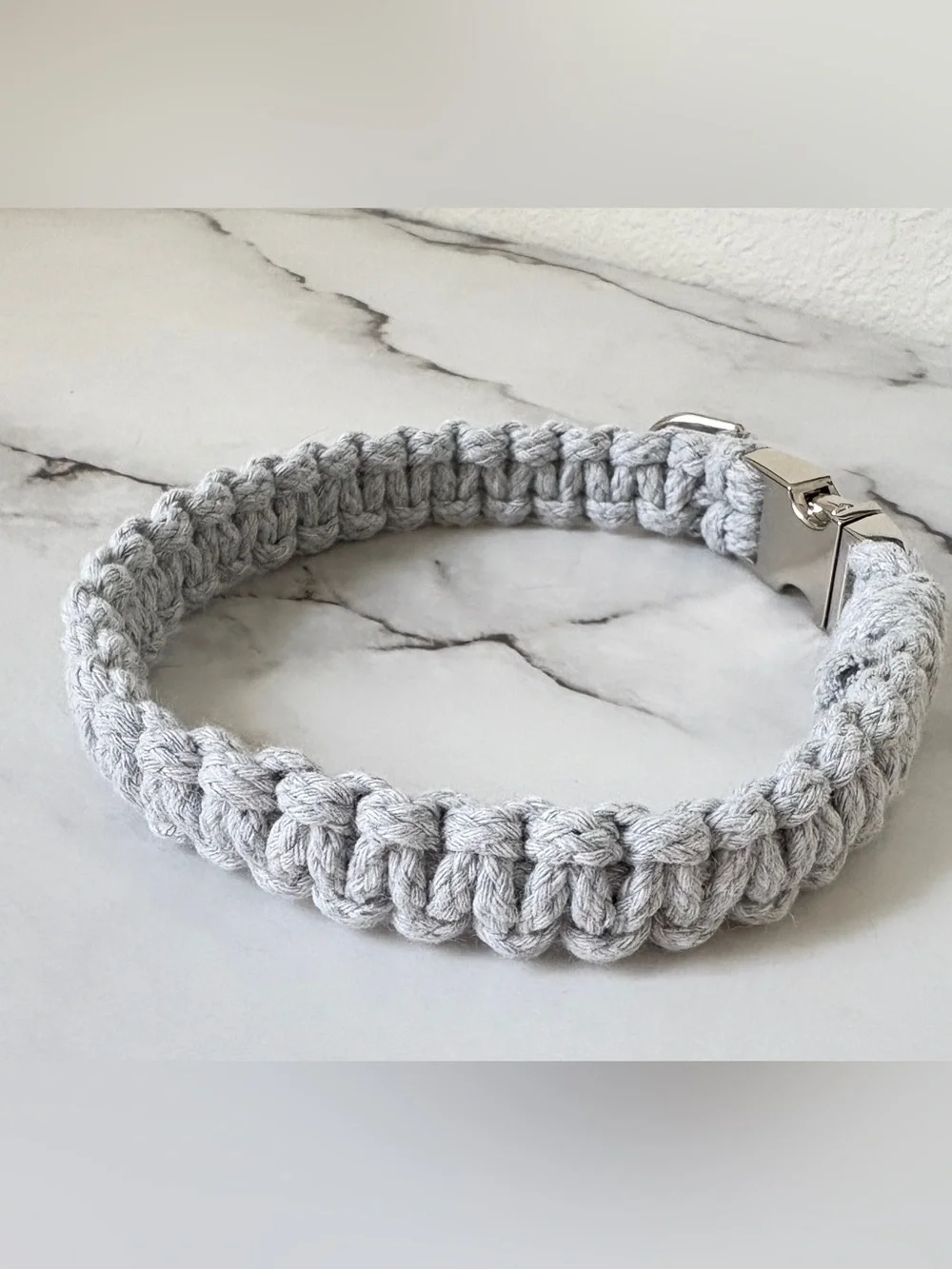 Gray Dog Collar - by Zink & Dot